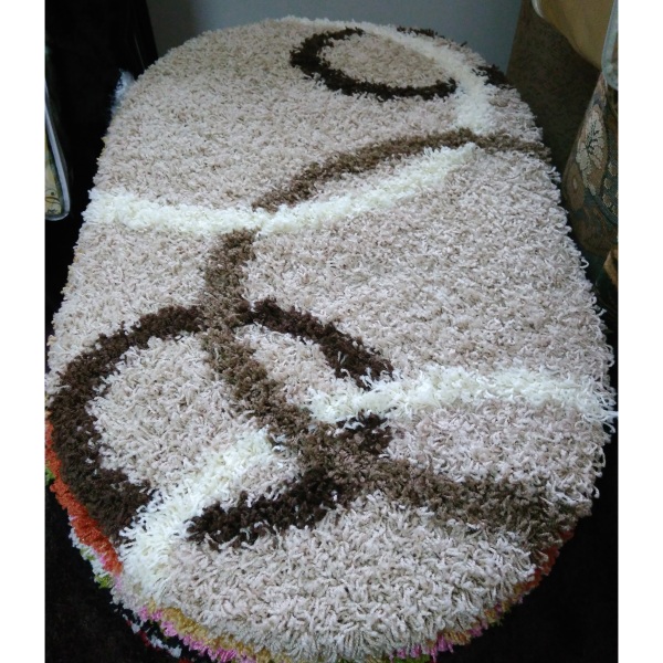 Ковер Shaggy 0,7х1,1м 8018 BEIGE