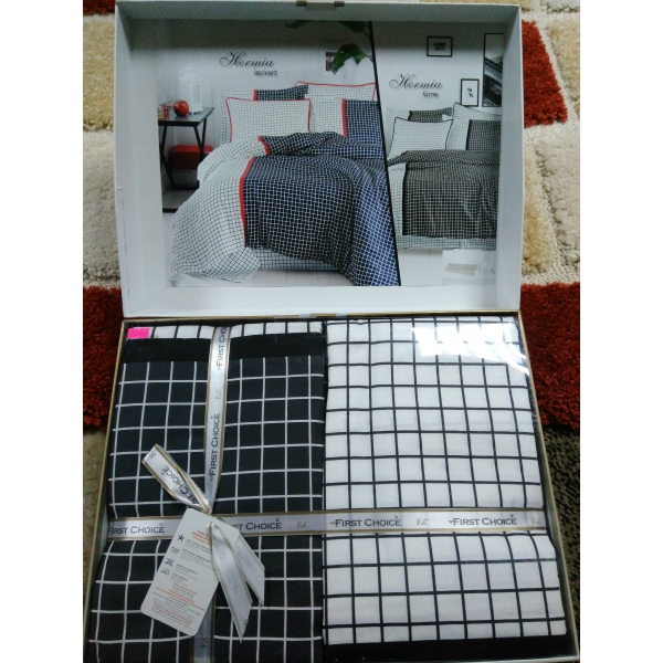 Постель Hermia Fume Сатин 200х220см First Choice