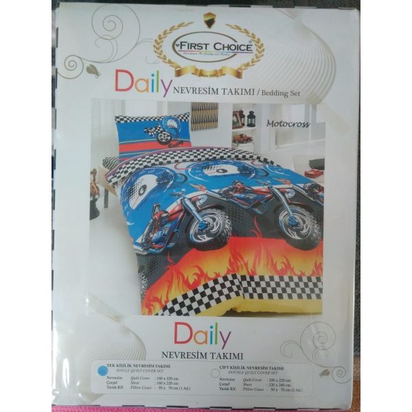 Постель детская Motocross 160х220см First Choice