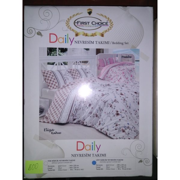 Постель Eliza Pembe Бязь 200х220см First Choice