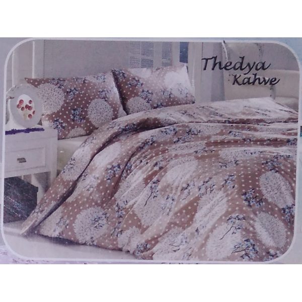 Постель Thedya Kahve Бязь 200х220см First Choice
