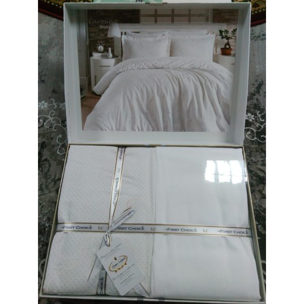 Постель Carmina Beyaz Сатин 200х220см First Choice
