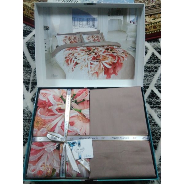 Постель 3D Flor Сатин 200х220см First Choice