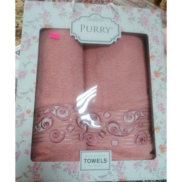 Набор махровых полотенец PURRY D.Pink (2шт.)