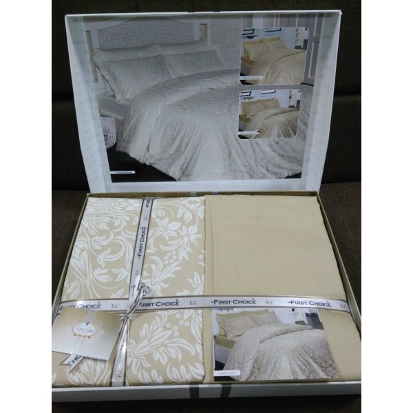 Постель Vanessa Camel Сатин 200х220см First Choice