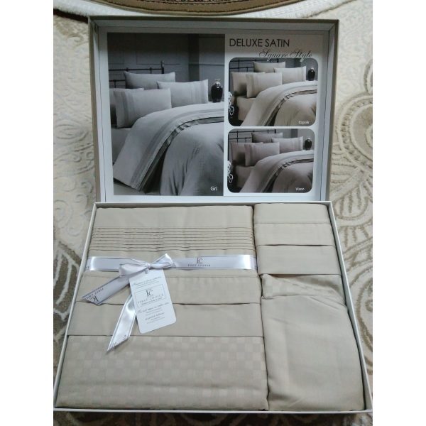 Постель Square Style Toprak Сатин Deluxe 200х220см First Choice