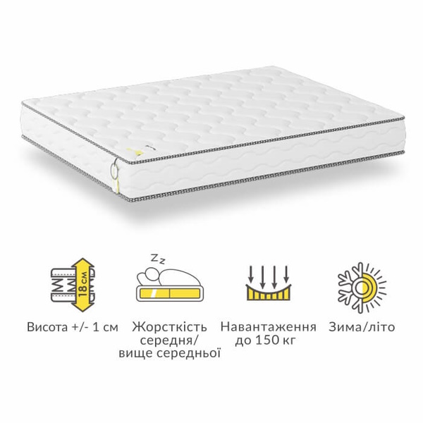 Двухсторонний безпружинный матрас Сейфети 150x190