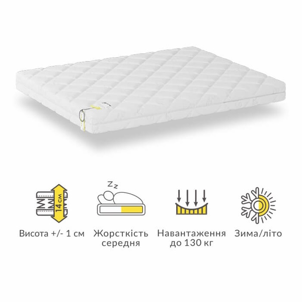Двухсторонний безпружинный матрас Солидити 80x190