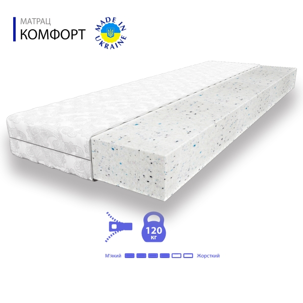 Безпружинный матрас Comfort 200х160х15
