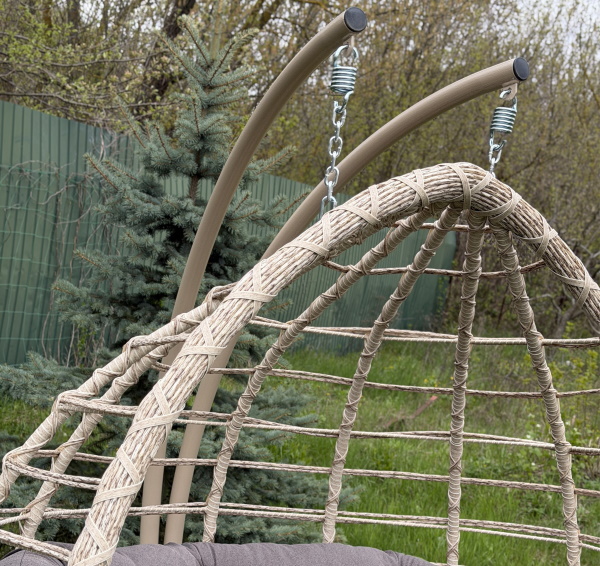 Двойное кресло-кокон на усиленной стойке GreenGard "Дабл Роял" (Арт.116-2) Двойное кресло-кокон на усиленной стойке GreenGard "Дабл Роял" (Арт.116-2)